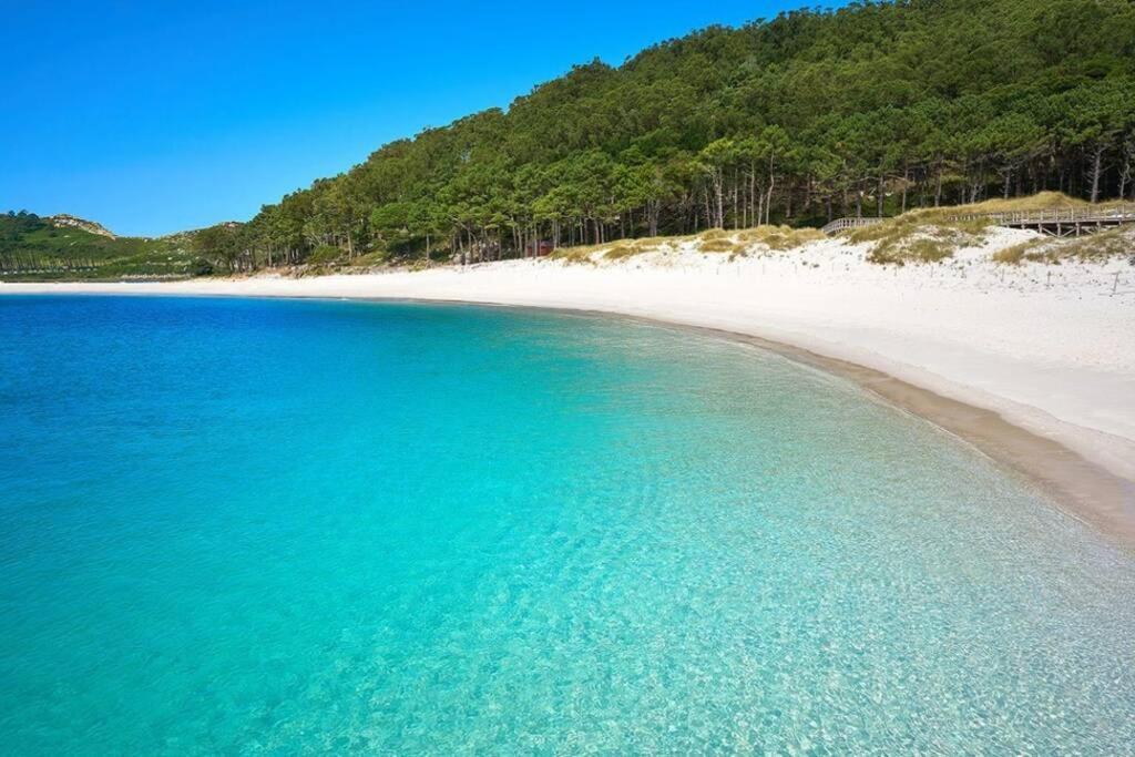 Apartamento Primera línea de playa Rías Baixas, Moaña Exterior foto