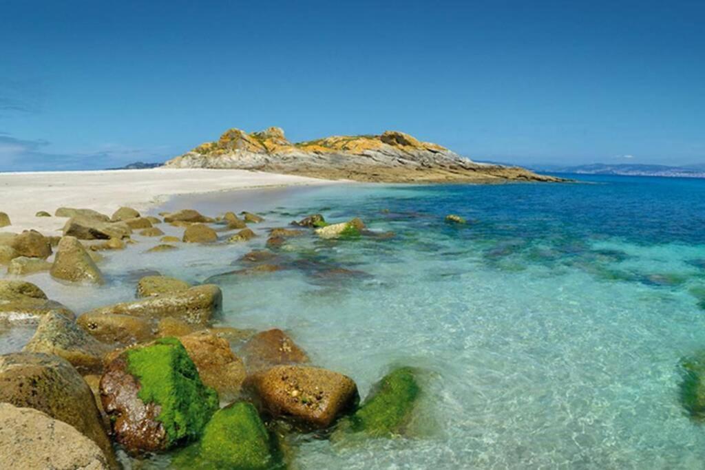 Apartamento Primera línea de playa Rías Baixas, Moaña Exterior foto