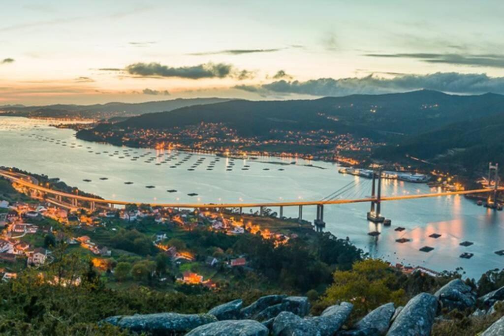 Apartamento Primera línea de playa Rías Baixas, Moaña Exterior foto